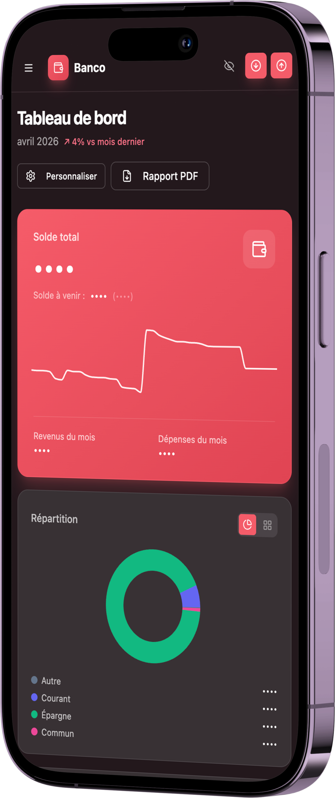 Application de gestion de finances personnelles sans connexion bancaire